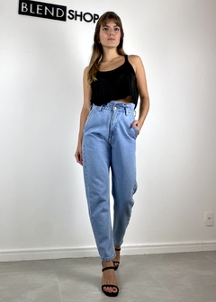 Calça Jeans Cós Elástico Lavagem Média - comprar online