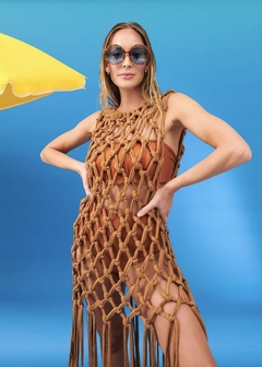 Vestido Midi Saida de Praia Macramê - loja online