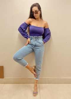 Calça Jeans Cós Elástico Lavagem Média