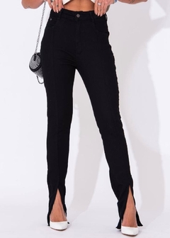 Calça Jeans Skinny Fenda Jade Preta - comprar online