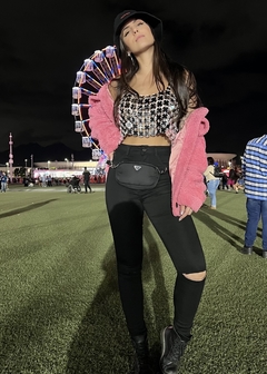 Blusa Cropped Espelhos Redondos carnaval festival