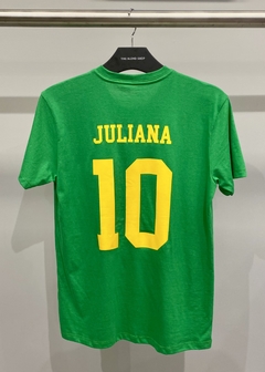 Blusa Camiseta Unissex Personalizada Copa 22 Brasil Verde