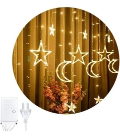 Set x 2 Cortinas de luna y estrellas a pila! - tienda online