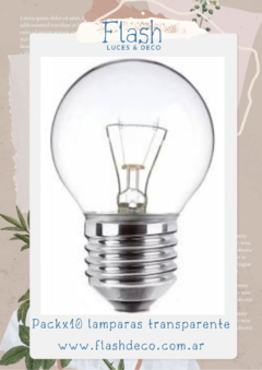 Pack de lampara para guirnalda kermesse cristal - comprar online