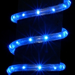 Manguera de luz led azul - flash deco