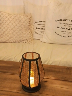 Fanal de cobre con velita incluida ! - flash deco