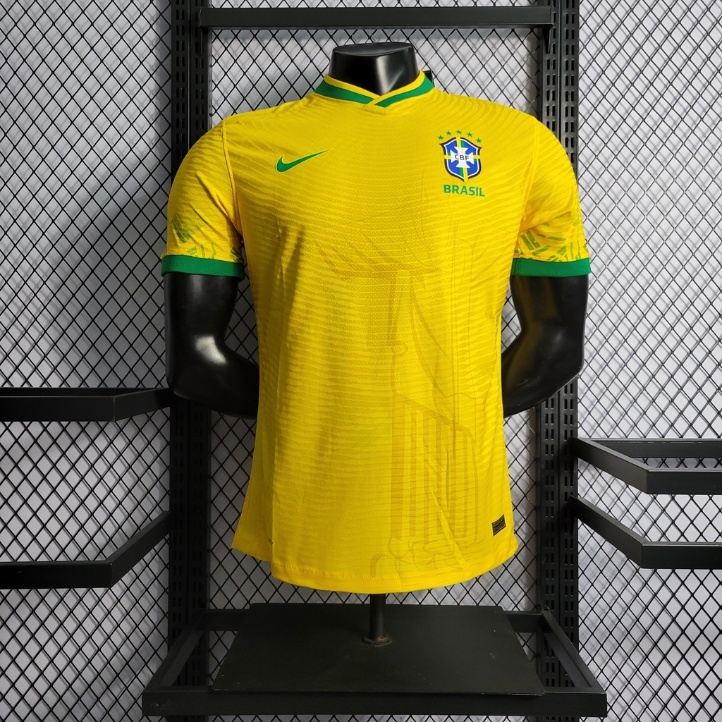 Camisa Seleção Brasileira Rio Amarela 22/23 Versão Player Copa do