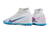Chuteira Society Nike Air Zoom Mercurial Vapor 15 Academy TF Cano Alto/ Branca-Azul - Loja Edemarca