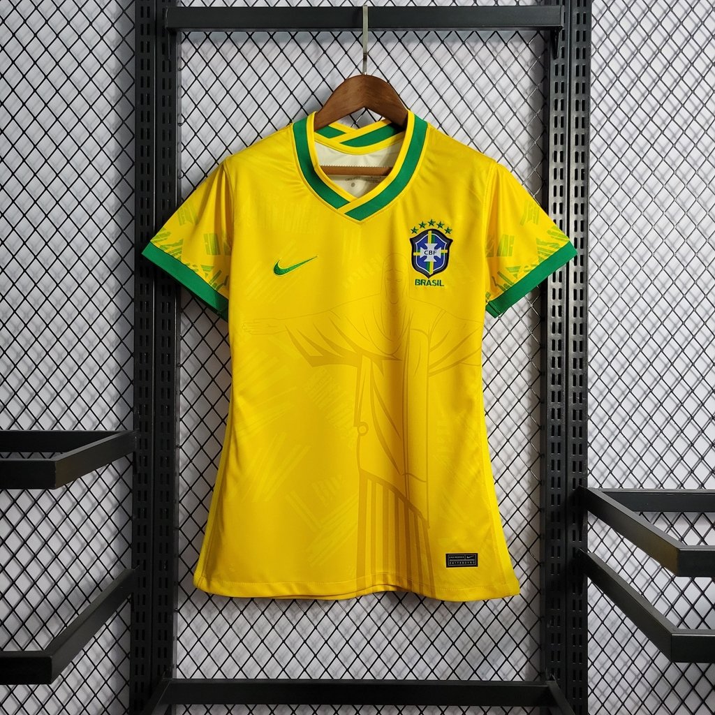 Camisa Seleção Brasileira Amarela Rio 2022 Feminina
