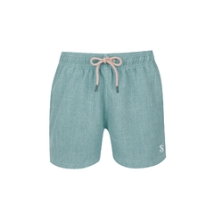 SHORTS INFANTIL OXFORD VERDE ÁGUA