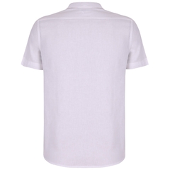Camisa Linho Milos Manga Curta Branca (sem bolso) - comprar online