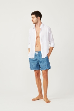 Shorts Regular Especial Geo Blues - loja online