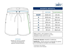 SHORTS INFANTIL ESPECIAL PEIXE BICOLOR na internet