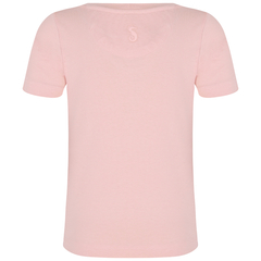 Camiseta Gola Careca Fio Egípcio Rosa Nude - comprar online