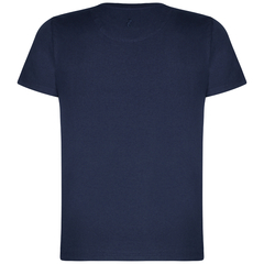 Camiseta Gola Careca Fio Egípcio Azul Marinho - comprar online