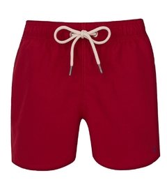 Shorts Regular Liso Vermelho
