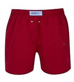 Shorts Regular Liso Vermelho - comprar online