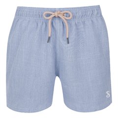 SHORTS OXFORD AZUL CLARO