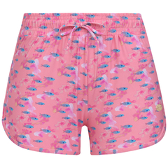 Shorts Feminino Estampa Peixe Bicolor