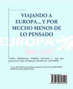 Manual (en PDF) para Viajar a Europa gastando en total alrededor de 1.000 Euros (incluye todo: aéreos, traslado, alojamientos, tours y comidas) + Manual (en PDF) para Trabajar en España