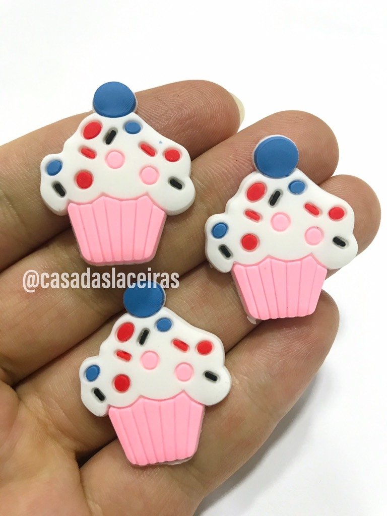 Aplique de Silicone - Cupcake I