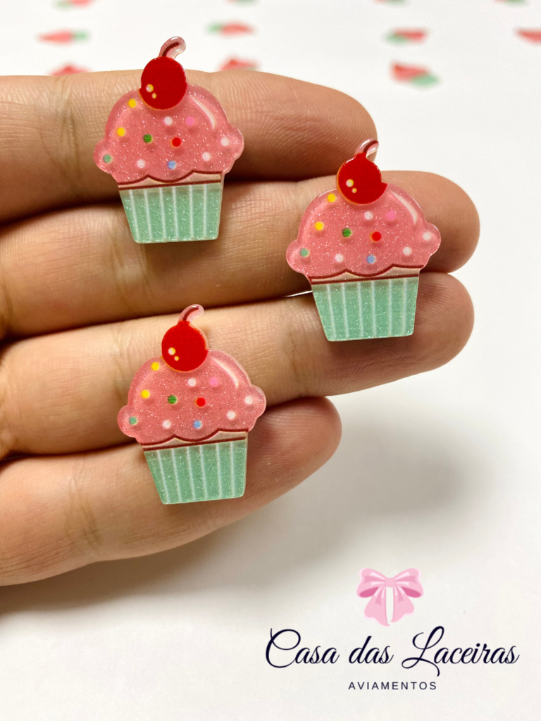 Aplique de Silicone - Cupcake I