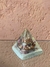 Orgonite pirâmide Chama Branca - Loja Virtual - Orgonites Namastê - (38) 998388243