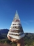 Orgonite piramide gigante Selenita Branca
