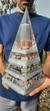 ORGONITE PIRAMIDE GIGANTE QUARTZO BRANCO E SELENITA