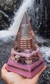 Orgonite piramide 17cm quartzo Rosa