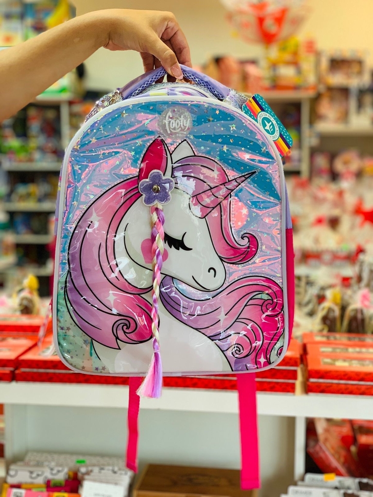 MOCHILA UNICORNIO LILA