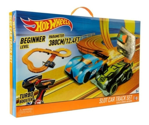 Pista Hot Wheels Beginner Slot Car Track Set 380cm