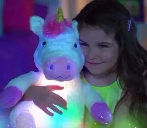 Unicornio Lullabrites Con Alas Luz y Sonido
