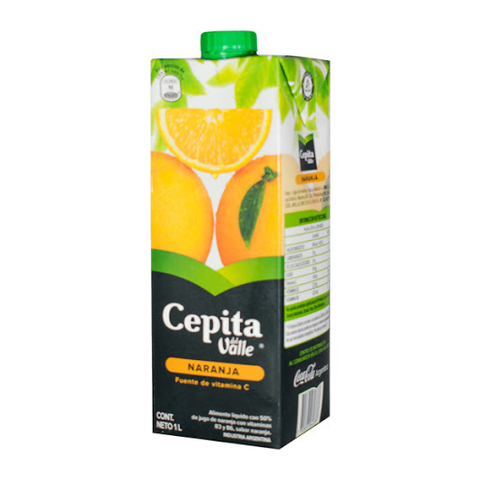 CEPITA. jugo de naranja X 1L