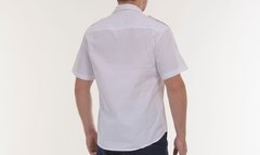 Camisa blanca mangas cortas con Laureles bordados - Oficiales Superiores - comprar online