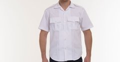 Camisa blanca mangas cortas con Laureles bordados - Oficiales Superiores