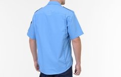 Camisa celestes mangas cortas con Laureles bordados - Oficiales Superiores - comprar online