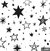 A044 | Estrellas blanco y negro - comprar online