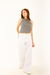 Pantalón wideleg Blanco - tienda online