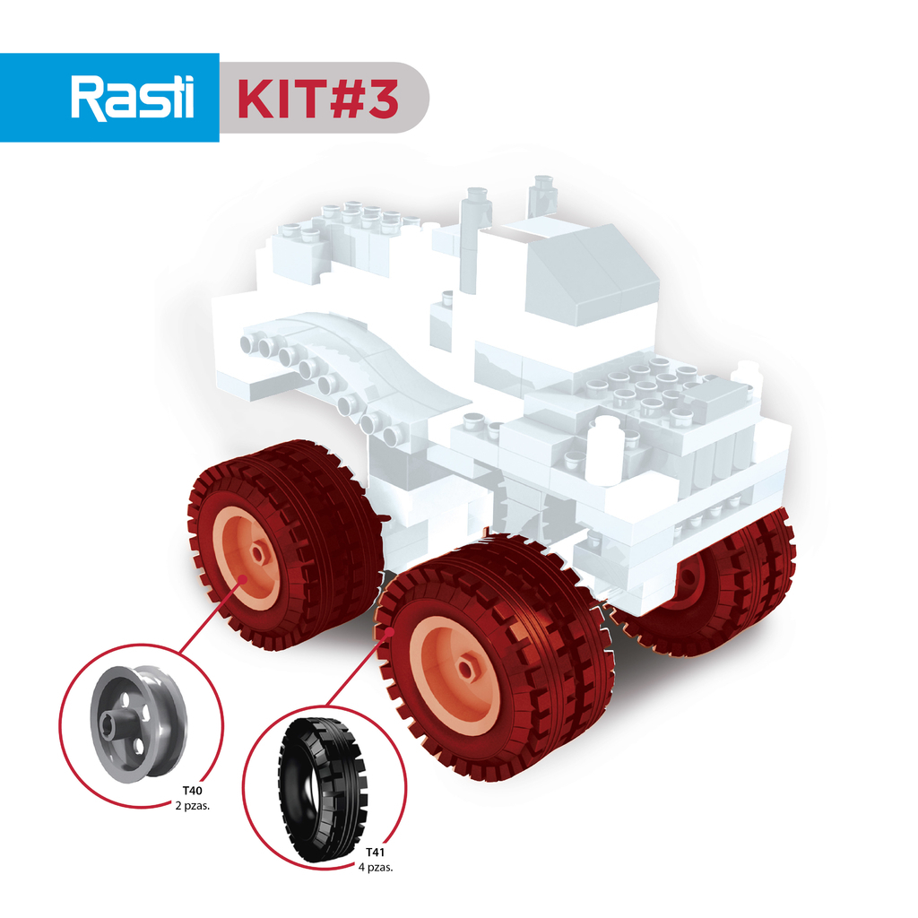 Kit Accesorios Rasti #3 - Ruedas Grandes para Camiones