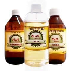 COMBO ACEITE DE COCO ALMENDRAS RICINO - comprar online