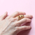 Anillo Roma de Oro amarillo 18k y Diamante talla Brillante - comprar online