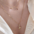Imagen de Collar con Turmalina rosa talla oval de Oro amarillo 18k