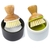 Dish Brush & Ceramic Dish Set - Cepillo y contenedor de Ceramica Blanco - comprar online