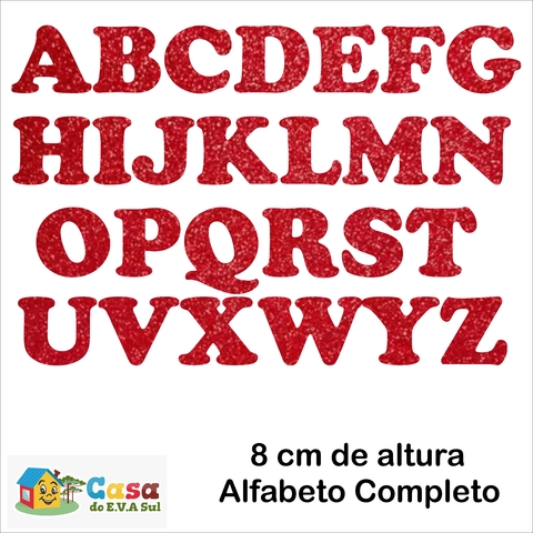 10 Jogos De Alfabeto Em Eva Liso - 260 Letras 3cm Colorido