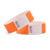 pulsera de papel para eventos naranja fluor x10 unidades