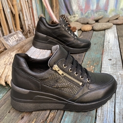 Zapatillas con taco, negras. p02m-2120 - comprar online
