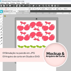 Mockup + Arquivo de Corte: Cerejas - comprar online
