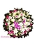 Coroa de Flores Para Velório Com Flores Brancas, Cor de Rosa e Orquídeas - COR000008