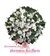 Coroa de Flores Para Velório Com Flores Nobres Brancas - COR000011